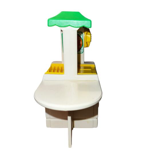 Little Tikes MINIATURE DOLLHOUSE SIZE Kitchen Yellow Green VTG 1980s - Picture 2 of 5